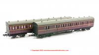 2P-003-016 Dapol GWR B Set Coach Pack number 6960 and 6940 in BR Lined Maroon livery